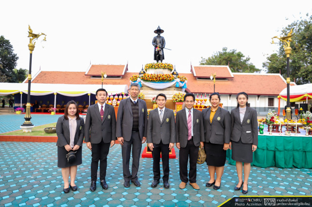 มหาวิทยาลัยราชภัฏเชียงใหม่ ร่วมพิธีเทิดพระเกียรติพระเจ้ากาวิละ ปฐมกษัตริย์เชียงใหม่ ประจำปี 2563