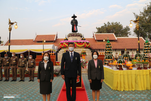 คณะผู้บริหาร บุคลากร มร.ชม. ร่วมพิธีเทิดพระเกียรติพระเจ้ากาวิละ ประจำปีพุทธศักราช 2566   