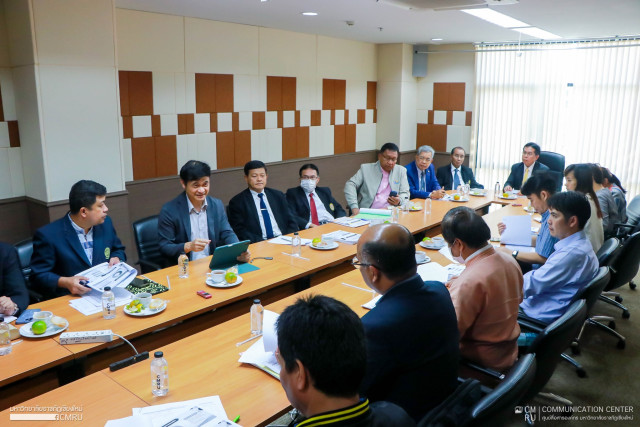 ม.ราชภัฏเชียงใหม่ ต้อนรับคณะกรรมการติดตาม ตรวจสอบ และประเมินผลงานของมหาวิทยาลัยฯ