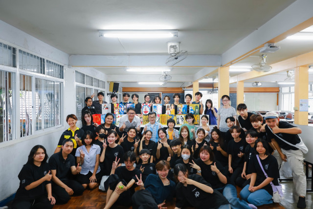 หลักสูตรศิลปะและการออกแบบ ม.ราชภัฏเชียงใหม่ จัดอบรมเชิงปฏิบัติการ  เรียนรู้ศิลปวัฒนธรรมญี่ปุ่นผ่านการออกแบบฉากกั้น