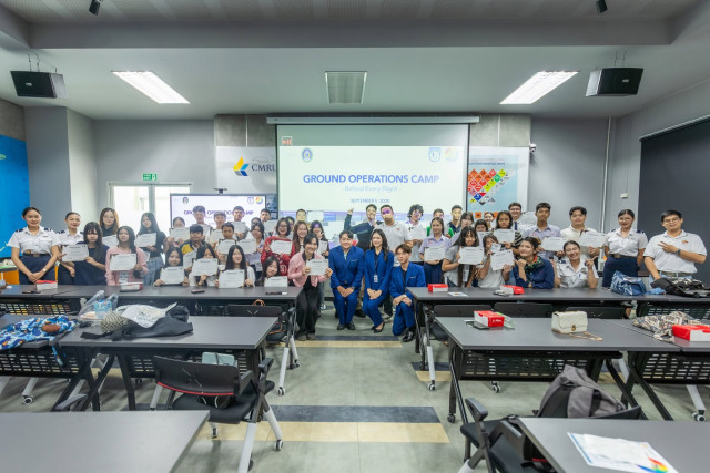 มร.ชม. ร่วมกับทีม “บินกับพี่” จัด Ground Operation Camp 2026  จุดประกายฝันสู่อาชีพพนักงานบริการภาคพื้น