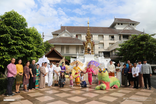 สำนักศิลปะและวัฒนธรรม มร.ชม. จัดพิธีบูชาจองพารา ประเพณีออกพรรษา  งานปอยออกหว่า ประจำปี2565