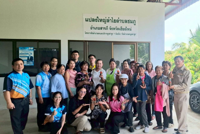 คณะวิทยาการจัดการ ม.ราชภัฏเชียงใหม่  บริการวิชาการเพื่อการพัฒนาและยกระดับผลิตภัณฑ์ชุมชนของวิสาหกิจชุมชนแปลงใหญ่ลำไย