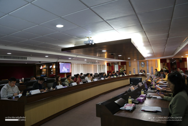 คณะผู้บริหาร มร.ชม. ต้อนรับ คณะกรรมการประเมินคุณภาพการศึกษาภายใน  ระดับสถาบัน ประจำปีการศึกษา 2566