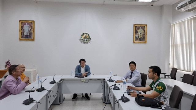 มร.ชม. ร่วมประชุมวางแผนพัฒนาภูมิทัศน์วัดธาราทิพย์ชัยประดิษฐ์  เตรียมพิธีถวายผ้าพระกฐินฯ ประจำปี 2568