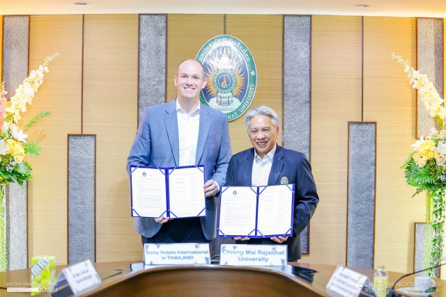 มหาวิทยาลัยราชภัฎเชียงใหม่ ลงนามบันทึกข้อตกลงความร่วมมือร่วมกับ Melia Hotels International in Thailand