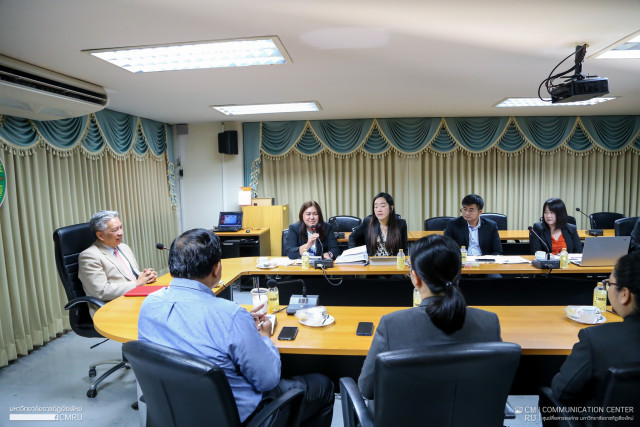 ผู้บริหารและคณาจารย์ ม.ราชภัฏเชียงใหม่  ต้อนรับคณะอนุกรรมการตรวจประเมินหลักสูตรการแพทย์แผนไทย