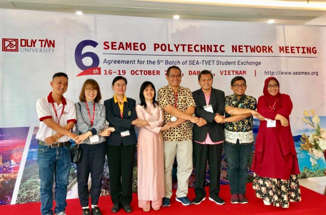 คณะผู้แทนมหาวิทยาลัยราชภัฏเชียงใหม่ ร่วมการประชุม ‘the 6th SEAMEO Polytechnic Network Meeting’ เพื่อประชุมและประเมินผลการดำเนินโครงการ SEA-TVET Student Exchange Program ครั้งที่ 4