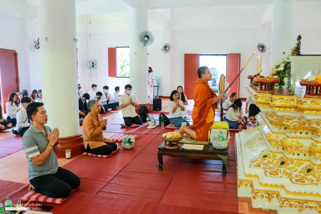 ม.ราชภัฏเชียงใหม่ จัดพิธีสวดมนต์ เจริญจิตภาวนา ประจำเดือนสิงหาคม ณ องค์พระมหาธาตุเจดีย์  มหาวิทยาลัยราชภัฎเชียงใหม่ ศูนย์แม่ริม