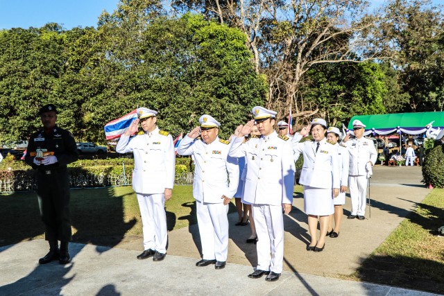 คณะผู้บริหารและบุคลากร มร.ชม.  ร่วมพิธีเนื่องในวันคล้ายวันสถาปนาค่ายนเรศวรมหาราช ประจำปี 2561   