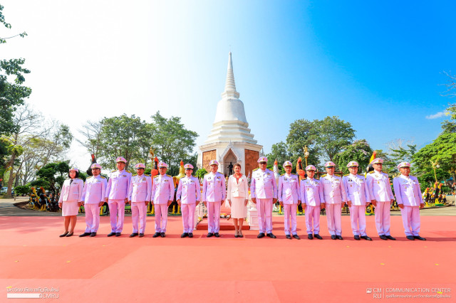 ผู้บริหารมหาวิทยาลัยราชภัฏเชียงใหม่ เข้าร่วมพิธีวันคล้ายวันสวรรคต สมเด็จพระนเรศวรมหาราช ประจำปี 2566