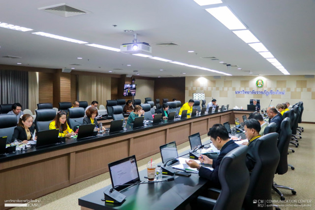 ม.ราชภัฏเชียงใหม่ ประชุมคณะกรรมการดำเนินงานพิธีพระราชทานปริญญาบัตรมหาวิทยาลัยราชภัฏเขตภาคเหนือ  ประจำปีการศึกษา 2565 ครั้งที่ 2/2567