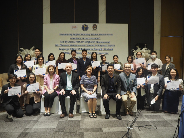 มร.ชม. ร่วมกับ RELO และ Thailand TESOL  จัดสัมมนาเชิงปฏิบัติการ “Introducing English Teaching Forum: How to use it effectively in the classroom”