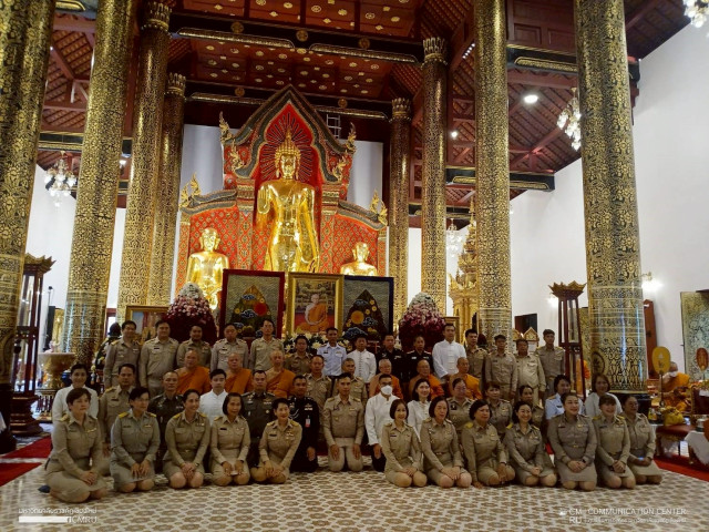ม.ราชภัฏเชียงใหม่ ร่วมพิธีเจริญพระพุทธมนต์และเจริญจิตตภาวนา  ถวายพระพรแด่สมเด็จพระสังฆราชฯ เนื่องในมงคลสมัยคล้ายวันประสูติเจริญพระชนมายุ 98 พรรษา