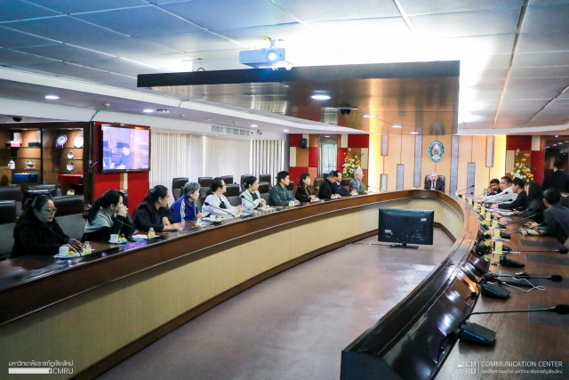 ม.ราชภัฏเชียงใหม่ หารือกับ มหาวิทยาลัยฟู่ตั้น และหอสมุดเขตปกครองตนเองชนชาติไทสิบสองปันนา สาธารณรัฐประชาชนจีน ร่วมอนุรักษ์และศึกษาเอกสารโบราณ