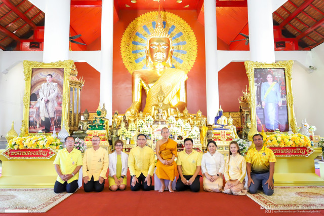 คณะผู้บริหารมหาวิทยาลัยราชภัฏเชียงใหม่ ร่วมพิธีเจริญพระพุทธมนต์เฉลิมพระเกียรติ สมเด็จพระนางเจ้าสิริกิติ์ พระบรมราชินีนาถฯ