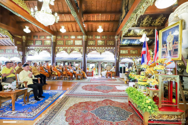 คณะผู้บริหารมหาวิทยาลัยราชภัฏเชียงใหม่ ร่วมพิธีเจริญพระพุทธมนต์เฉลิมพระเกียรติถวายพระพรชัยมงคลแด่ พระบาทสมเด็จพระเจ้าอยู่หัว เนื่องในวันเฉลิมพระชนพรรษา 6 รอบ 28 กรกฎาคม 2567