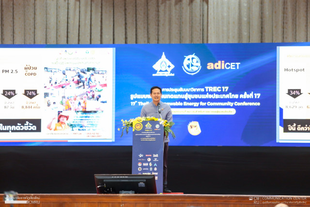 มหาวิทยาลัยราชภัฏเชียงใหม่ เป็นเจ้าภาพจัดการประชุมสัมมนาวิชาการรูปแบบพลังงานทดแทนสู่ชุมชนแห่งประเทศไทย ครั้งที่ 17 (TREC-17)