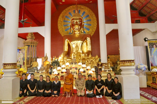 ผู้บริหาร บุคลากร มร.ชม. ร่วมพิธีสวดพระพุทธมนต์และเจริญจิตตภาวนา  อุทิศถวายสมเด็จพระนางเจ้าสิริกิติ์ พระบรมราชชนนีพันปีหลวง ประจำเดือนมกราคม 2569